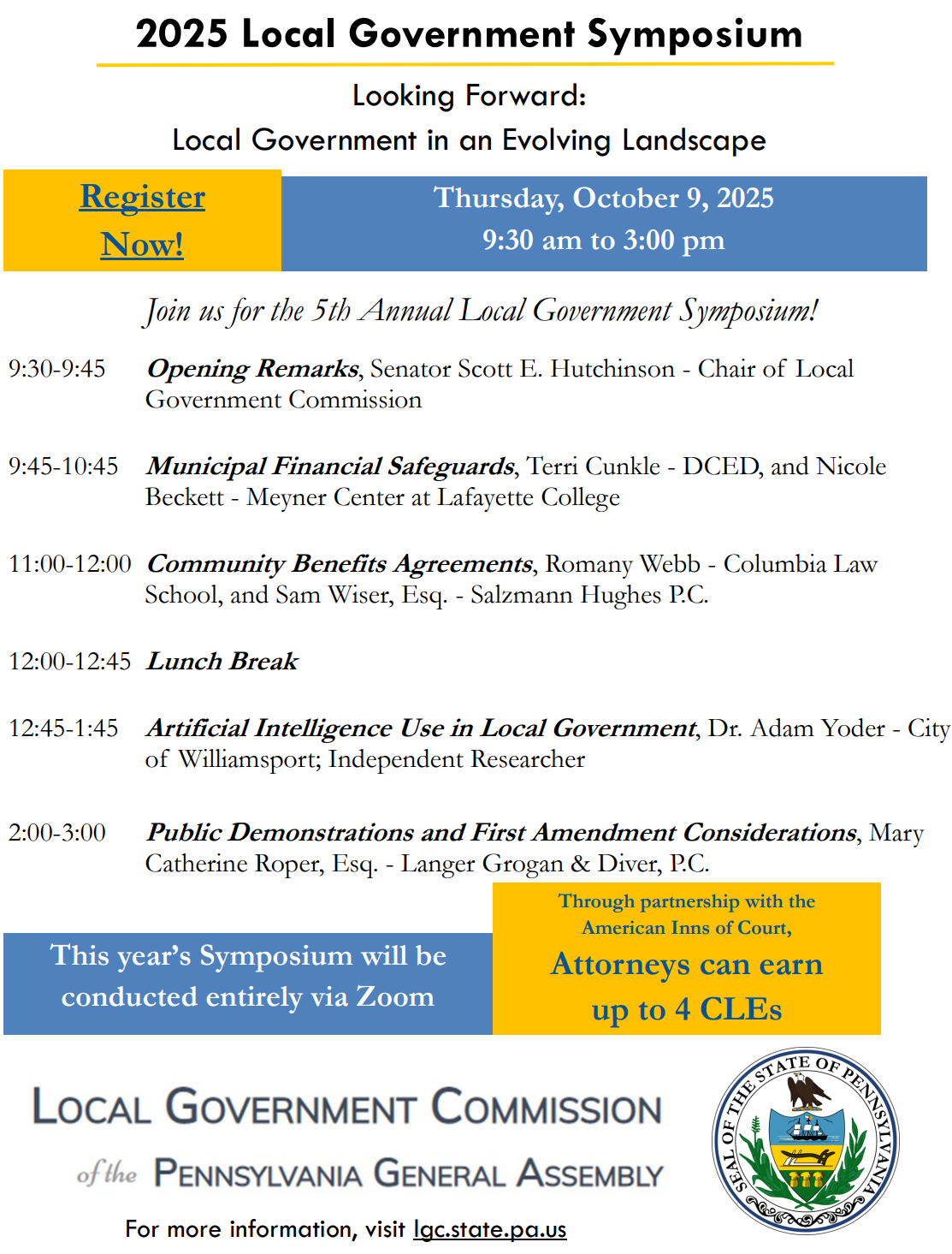 2025 Symposium Agenda